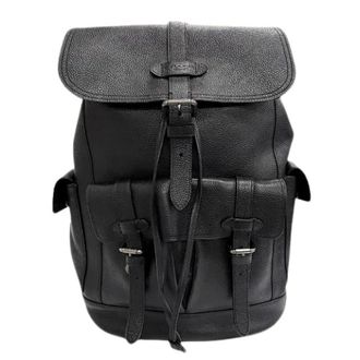 Coach Pre-owned Hudson Leren Rugzak - Heren - Pre-owned - Zwart - Maat: ONE Size Leer