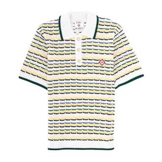 Casablanca Maglia Polo Lavorata a Maglia con Strisce - - Tops - Uomo - Multicolore - S