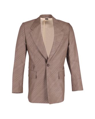 Vivienne Westwood Striped Suit Jacket in Brown Wool