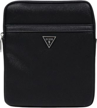Guess Stijlvolle tas met ritssluiting en zakken - Heren - Schoudertassen - Zwart - ONE Size - Tassen