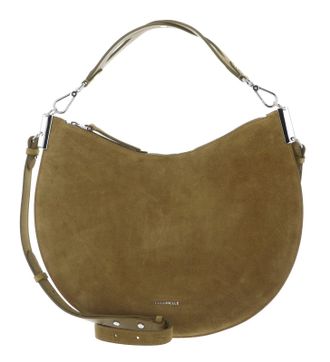 Coccinelle shoulder bag cross body bag Sunup Handbag Suede Leather Seagrass khaki