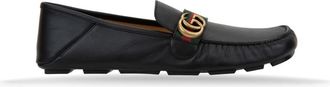 Gucci Heren Slip-On Loafers - Heren - Loafers - Zwart - 46 1/2 EU - Leer - Schoenen