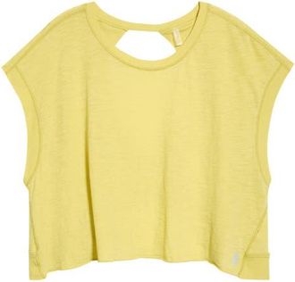 Free People FP Movement My Tee Time Open Back T-Shirt in Honeydew at Nordstrom, Size X-Large