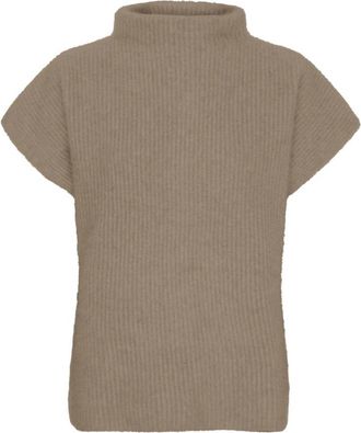 BTF-CPH Cashmere Raccoon SS Pullover - Dames - Coltruien - Bruin - M - Wol - Truien & Vesten