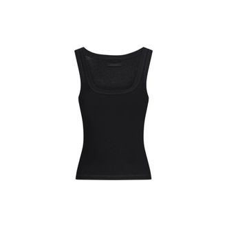 Jacquemus Tops, Dames, Zwart, XS, Tanktop met vierkante halslijn