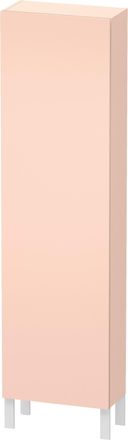 Duravit Duravit L-cube Armario Alto, Anchura 500mm, Profundidad 243mm, 1 Puerta, Con Bisagra A La Izquierda, Color: Albaricoque Perla Seda Laca Mate - Lc1171l