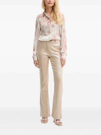 Silvian Heach sequin-embellished trousers - Neutrals
