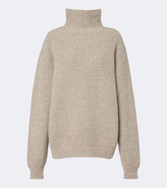 Christophe Lemaire Jersey de cuello alto de alpaca y lana