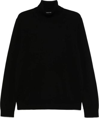 Michael Kors Merino Rolkraag - Heren - Coltruien - Zwart - L - Wol - Truien & Vesten