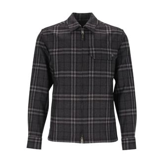 Burberry Jassen, Heren, Grijs, M, Shirts