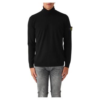 Stone Island Heren, Truien, Zwart, Maat: M Wol