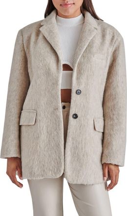 Steve Madden Nana Blazer Coat in Oatmeal at Nordstrom, Size Medium