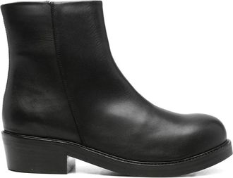 S&eacute;fr Zip-front Leather Boots