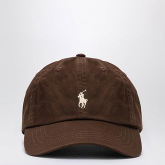 Polo Ralph Lauren Cappello da baseball marrone con logo