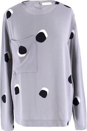 Stine Goya Grey Long-Sleeved Top Size XS