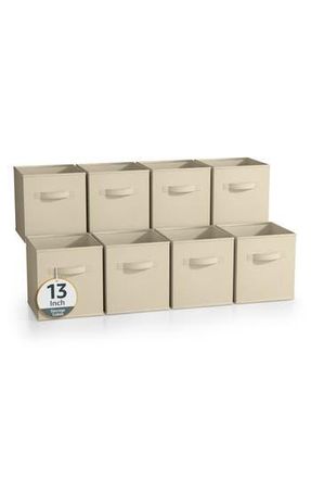 Sorbus 8-Pack Collapsible Storage Cube in Beige at Nordstrom Rack