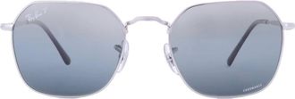 Ray-Ban Ray Ban Jim Polarized Blue Gradient Irregular Unisex Sunglasses RB3694 9242G6 53