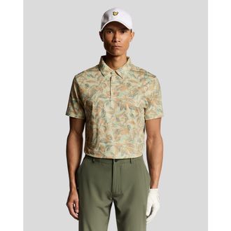 Lyle & Scott Golf Digital Floral Polo Shirt in Sunrise Yellow at Nordstrom, Size Xx-Large