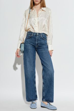 Fendi Silk Shirt, Womens, Cream