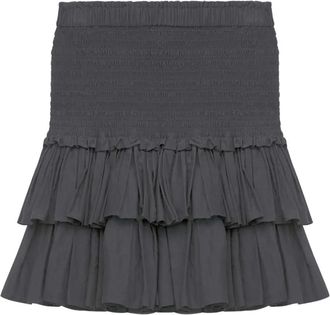 Isabel Marant Naomi rok met ruches - Zwart