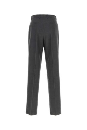 Jil Sander J21ka0316j40249 004 Stonegrey Exterior: Virgin Wool Pantaloni Trousers