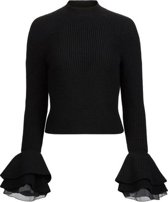 Nina Ricci Top con ruches - Nero