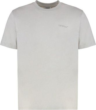 Off-white Off- Cotton Mens T-Shirt