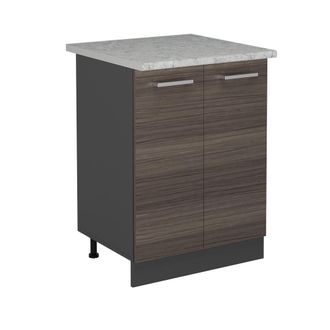 Vicco Mueble Bajo De Cocina R-line, Gris Noble, 60 Cm Et M&aacute;rmol, Vicco