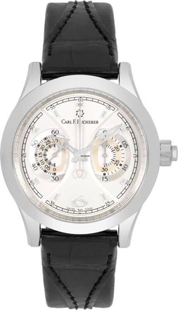 Bucherer Manero Chronograph Hand Wind White Dial Unisex Watch 00.10904.08.16.01