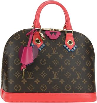 Louis Vuitton Alma Handbag Monogram Canvas Multicolour Canvas Handbag (Pre-Owned)