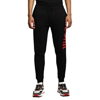 HUGO BOSS Broeken, Heren, Zwart, L, Katoen, Dutschi Joggingbroek