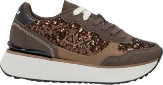 Sun 68 Big Ally Sequin - Dames - Sneakers - Bruin - 39 EU - Su&egrave;de - Schoenen