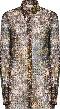 Dries Van Noten Calima Shirt - Dames - Overhemden - Veelkleurig - L - Leer - Overhemden