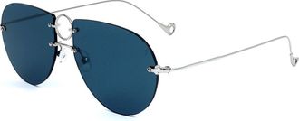 Eyepetizer Hal C.1-2 Mens Sunglasses Silver Size 57