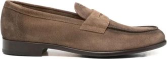 Doucal's Vintage Suede Loafer - Heren - Loafers - Bruin - 44 EU - Su&egrave;de - Schoenen