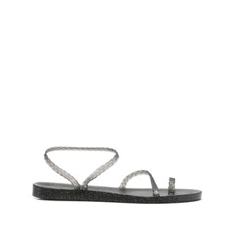 Ancient Greek Sandals Glitter-detailed Single-toe Flip Flops