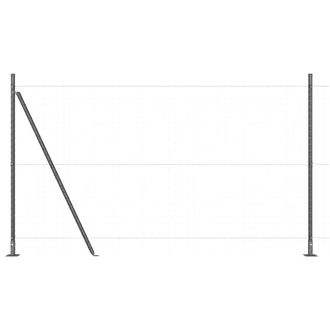 Berkfield Home Fence Posts Set of 104 Grey Concrete 3.2 x 3.2 x 83.5 cm