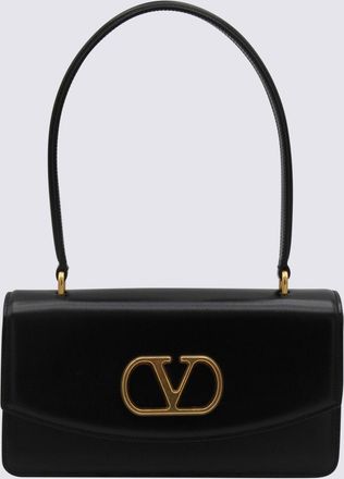 Valentino Garavani Black Leather Shoulder Bag
