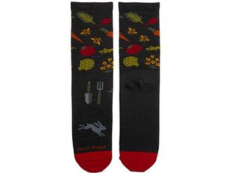 Darn Tough Farmers Market Crew Lightweight Womens Crew Cut Socks Shoes Charcoal : MD (US 7.5-9.5), Wool/Spandex/Nylon