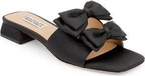 Badgley Mischka Giorgia Slide Sandal in Black Crepe at Nordstrom Rack, Size 8.5