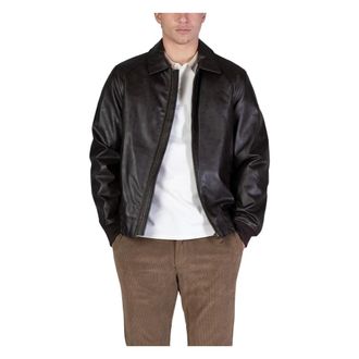 Guess Jassen, Heren, Bruin, XL, Polyester, Aviator Jacket