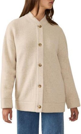 Faherty Pacific Knit Jacket in Oat Melange at Nordstrom Rack, Size X-Small/small