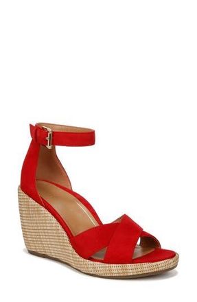 Vionic Marina Ankle Strap Wedge Sandal in Red at Nordstrom Rack, Size 10