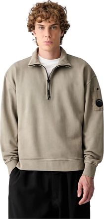 C.P. Company C.P. Company - Sudadera con media cremallera - Sweatshirts & Hoodies - Hombre - Beige - XL