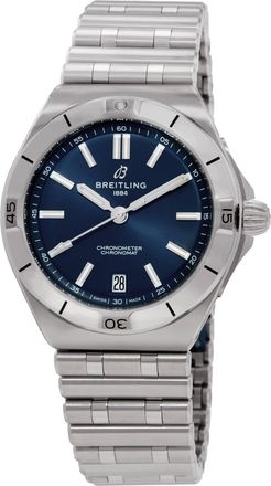Breitling Chronomat Automatic Blue Dial Mens Watch AB3114101C1A1