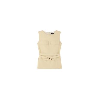 SOEUR Blouses, female, Beige, Size: M Isra Top