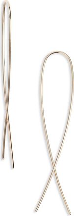 Lana Jewelry Medium Narrow Upside Down Hoop Earrings in Yellow Gold at Nordstrom