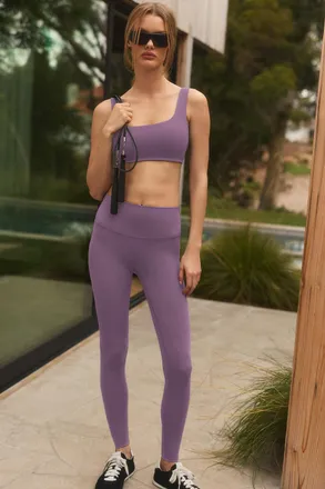 Alo Softsculpt High-Waist Legging in Plum Kiss Purple, Size: Medium