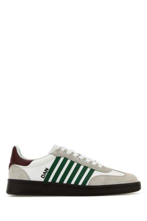 Dsquared2 White Leather Boxer Sneakers