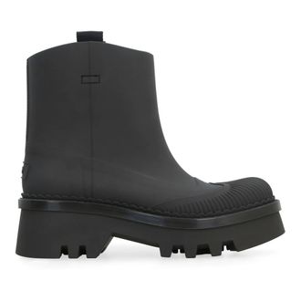 Chlo&eacute; Rain Boots, female, Black, Size: 7 US Raina Rubber Rain Boots